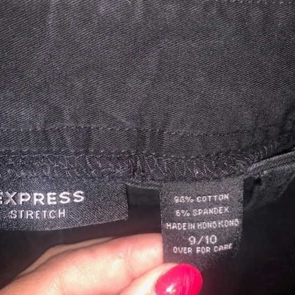 Express Design Studio Straight Leg Crop Capri Chino Pants‎ 10 - Picture 3 of 6